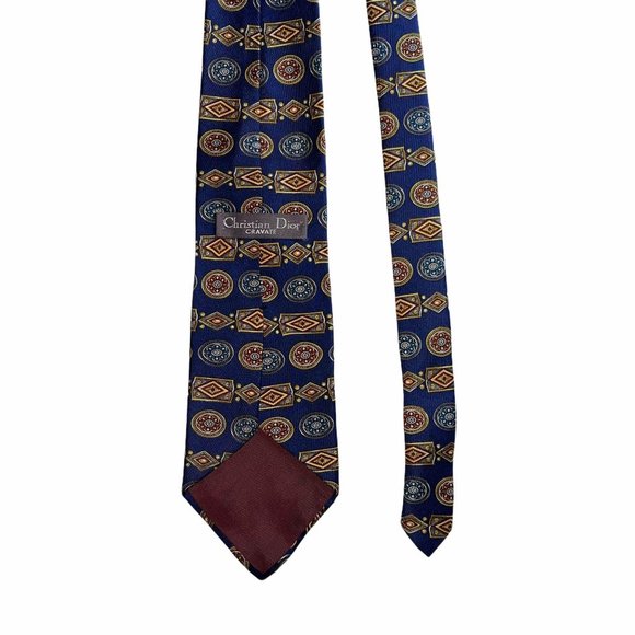 Christian Dior Cravate 1990's Vintage Emblem Tie - Picture 8 of 11